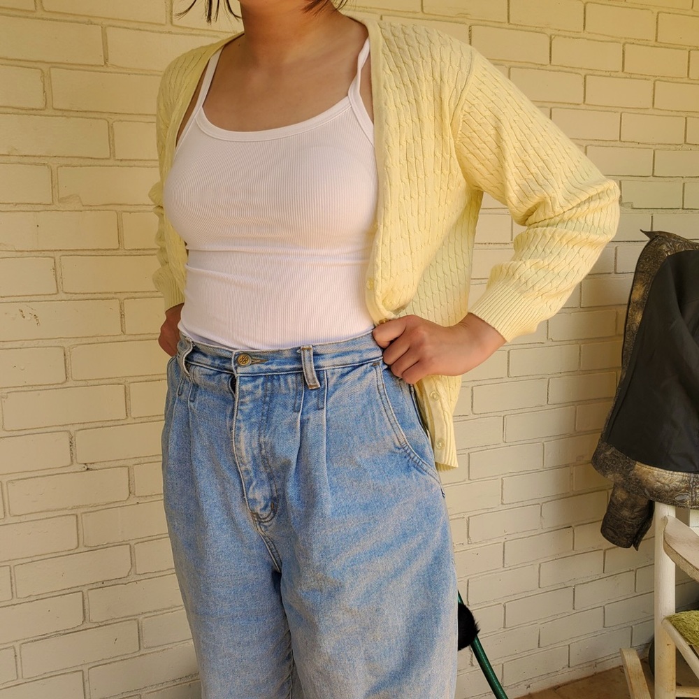 Pastel Yellow Knit Sweater
